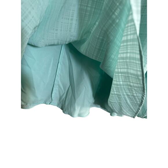 NWT Investments Woman 2X Top blouse Top Mint Green Balloon Sleeves Lined #2462 - Picture 7 of 12